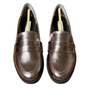 Steve Madden Metallic Bronze Loafers